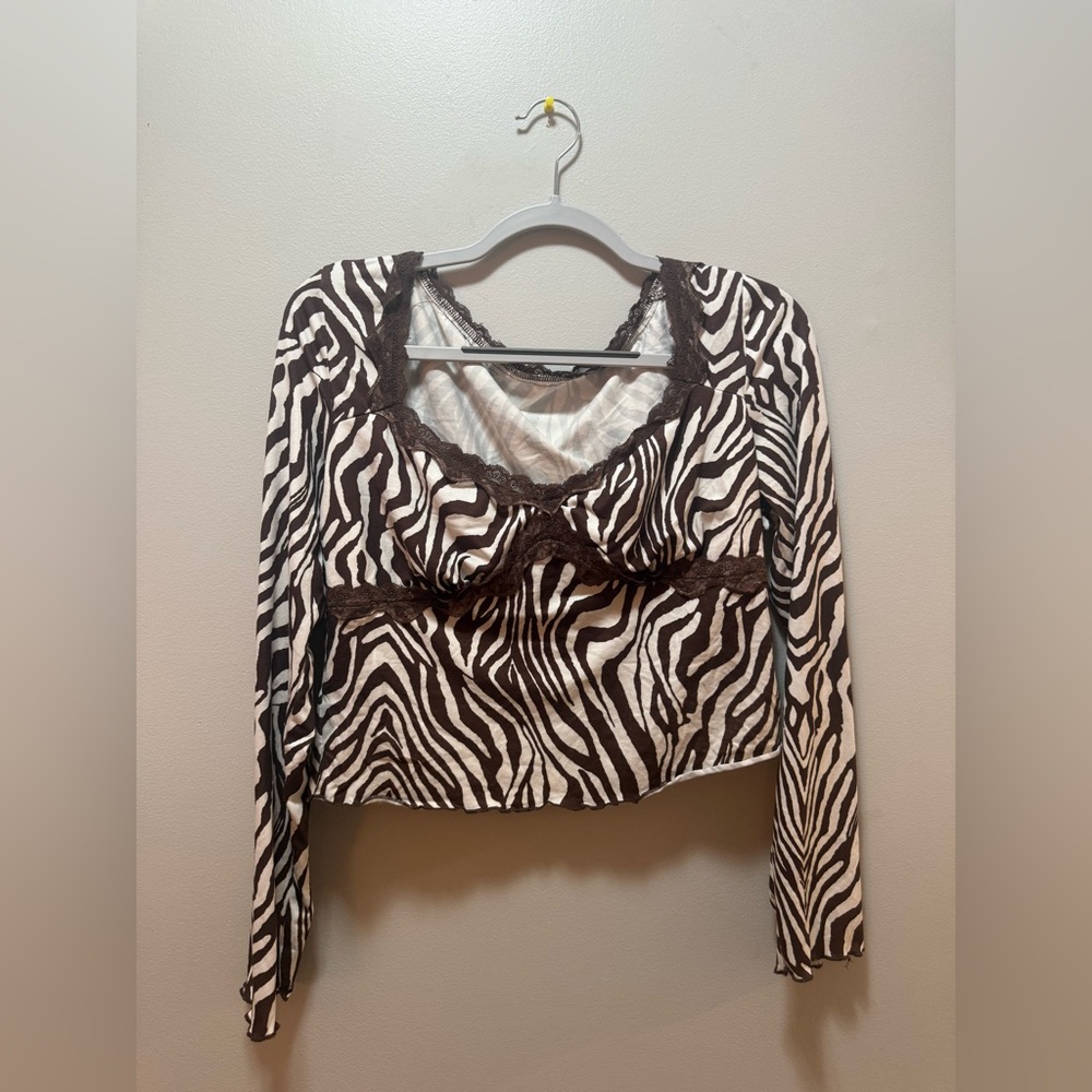 Zebra Print Top